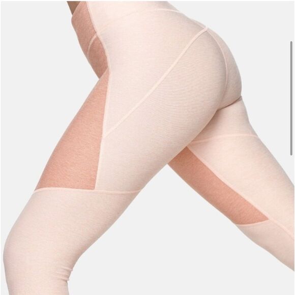 Madewell x Outdoor Voices Peachy Pink Warm-up leggings size M - Picture 4 of 10
